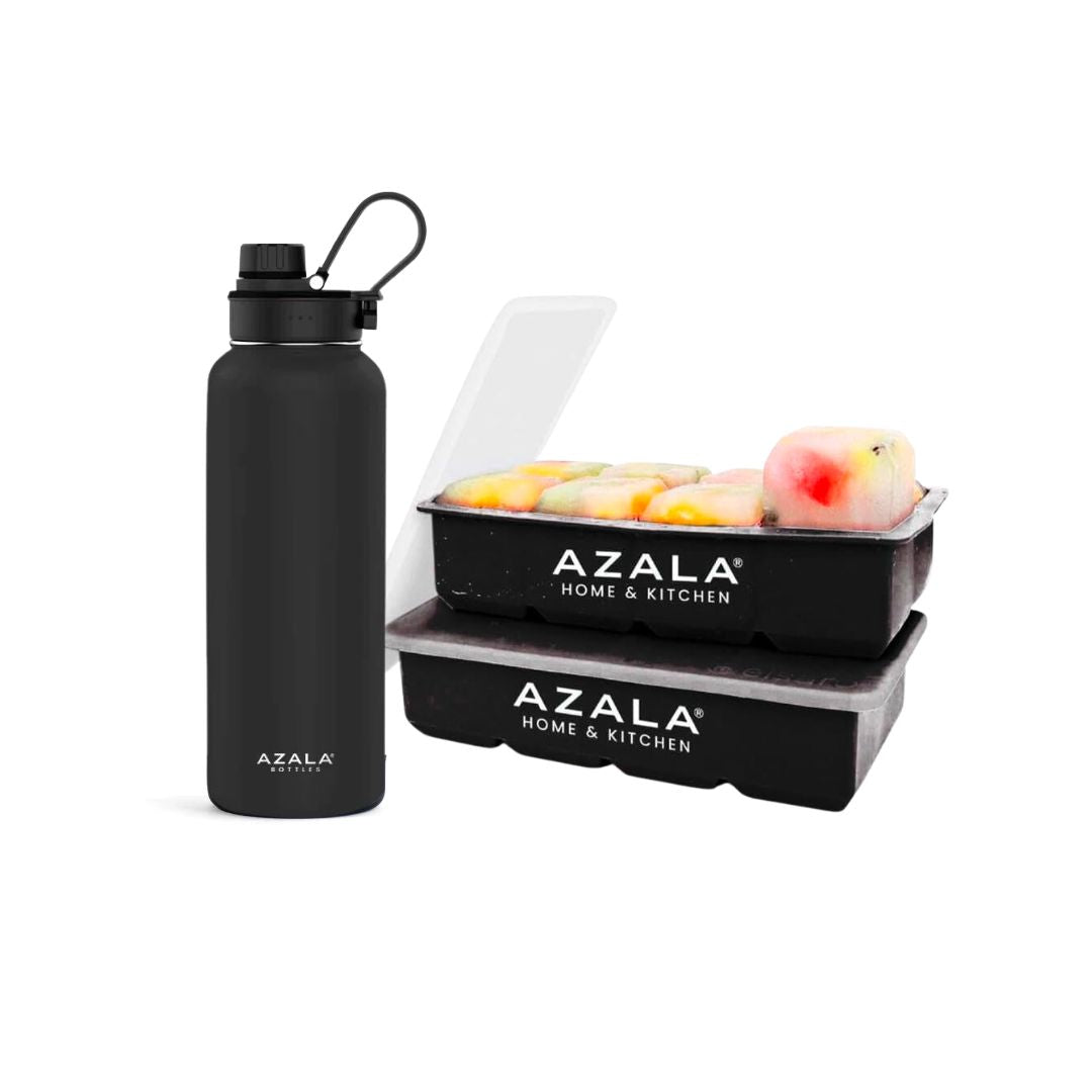 Duo Pack Cubiteras XXL  Negras + botella Eco Smart de 710ml